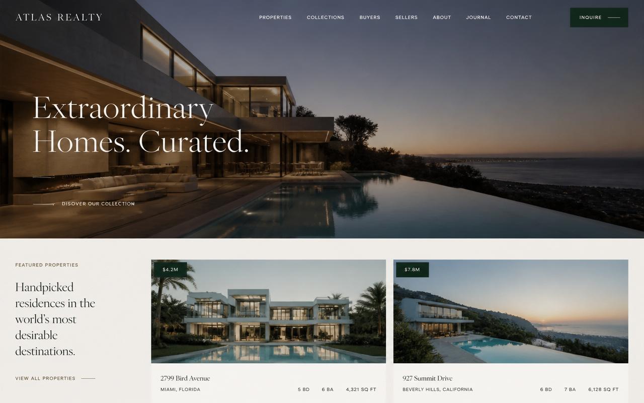 Atlas Realty website preview